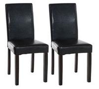 Lot de 2 Chaises Ina - Marron Foncé