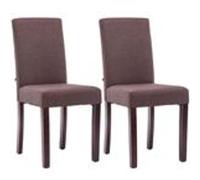 Lot de 2 chaise CLP en bois non pliable interieur H. 91 cm marron Marron G