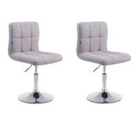 Lot de 2 chaise clp H. 74 cm non pliable interieur en plastique gris gris G