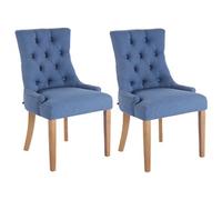 Lot de 2 chaise clp interieur non pliable en bois H. 92 cm bleu