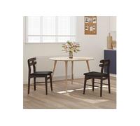 Lot de 2 chaise de bureau GENERIQUE en bois massif non empilable non pliable interieur H. 77.5 cm