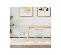 Lot de 2 chaise de bureau GENERIQUE en bois massif non pliable interieur H. 77.5 cm