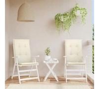Lot de 2 chaise de bureau GENERIQUE en plastique exterieur H. 50 cm Beige G