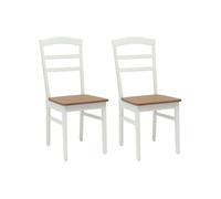Lot de 2 chaise de bureau GENERIQUE interieur non empilable non pliable en bois massif H. 93.5 cm