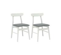 Lot de 2 chaise de bureau GENERIQUE interieur non pliable en bois massif H. 77 cm