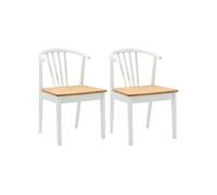 Lot de 2 chaise de bureau GENERIQUE interieur non pliable en bois massif H. 80.5 cm