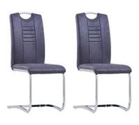 VidaXL Chaises cantilever - Gris