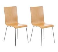 Lot de 2 chaise de conference clp H. 87 cm non pliable interieur en bois bois G