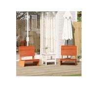 vidaXL Chaises de jardin 2 pcs. Marron cireux 60x64x70,5 cm Pin massif