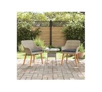Lot de 2 chaise GENERIQUE exterieur non empilable non pliable en rotin H. 82 cm