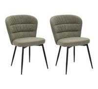 ENSEMBLE DE CHAISES LOSANNA VERT 2 PCS