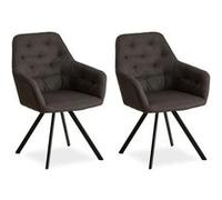 Homestyle4u Lot de 2 chaises Egg