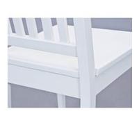 Inter Link Lot de 2 chaises Takao Bois blanc
