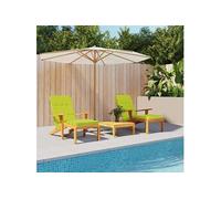Lot de 2 chaise longue GENERIQUE L. 180 cm en plastique