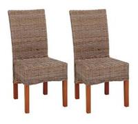 Mendler Lot de 2 Chaises M44 - Kubu