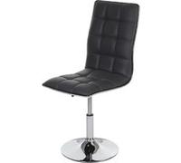 Mendler Chaise de salle à manger HWC-C41 – Similicuir gris – Métal non pliable H. 89 cm – Lot de 2
