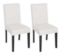 Lot de 2 chaise mendler H. 90 cm interieur blanc en bois Blanc G