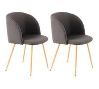 Lot de 2 Chaises Déco Celina 84 cm Noir