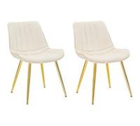 PARIS CHAISE CRÈME/OR SET 2 PCS