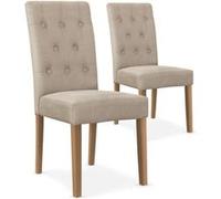 Lot de 2 chaise paris prix interieur non empilable non pliable en bois H. 99 cm beige Beige G