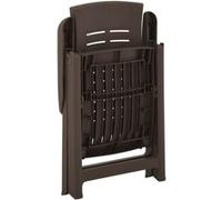 vidaXL Chaises de jardin réglables – Lot de 2 – Plastique marron moka