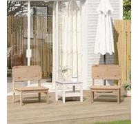 vidaXL Chaises de jardin 60x52,5x72 cm en pin massif Lot de 2