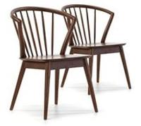 Lot de 2 chaise vs venta stock interieur non empilable non pliable H. 84 cm en bois massif bois G