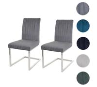 Lot de 2 chaise de conference interieur non pliable en metal H. 93 cm gris
