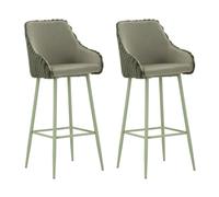 Lot de 2 Chaises de Bar ""Alaska"" 111cm Vert