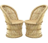 lot de 2 chaises de jardin Boho Style Balcon Fauteuil de jardin déco