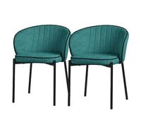 Lot de 2 chaises de salle à manger Chaise rembourrée Chaise de cuisine Chaise de