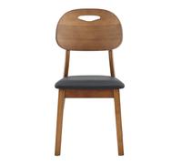 Lot de 2 chaises de salle à manger modernes, Noir Aosom France