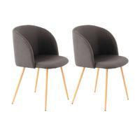 Lot de 2 Chaises Déco Celina 84 cm Noir