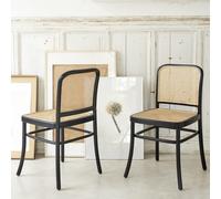 Lot de 2 chaises en acajou