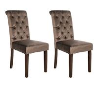 Lot de 2 chaises en velours Lisburn