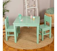 Lot De 2 Chaises Enfant En Bois 4-7 Ans Vert Sauge TU