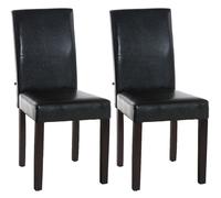 Lot de 2 chaises Ina - Marron foncé