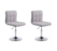 Lot de 2 chaise clp H. 74 cm non pliable interieur en plastique gris
