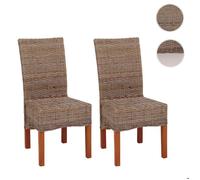 Mendler Lot de 2 Chaises M44 - Kubu