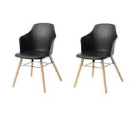 Lot de 2 chaises Niels - Noir