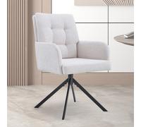 Lot de 2 chaises pivotantes avec accoudoirs GRENADE