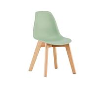 Lot de 2 chaises scandinave pour enfant bois de hêtre vert clair - Nils Kid