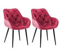 Lot de 2 Chaises Tanna Velours