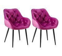 Lot de 2 chaises Tanna - Velours