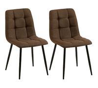 Lot de 2 Chaises Tilde - Tissu