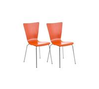 Lot de 2 chaises visiteur Aaron , Orange