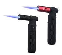 Lot de 2 chalumeaux de cuisine, chalumeaux de cuisine, chalumeaux Bunsen rechargeables, flamme jet réglable, chalumeau de cuisine, brûleur à crème brulée pour desserts, cuisine à la maison, barbecue