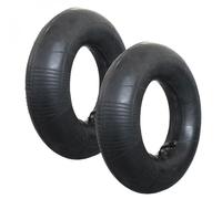 Lot de 2 chambres à air valve coudée pour brouette, diable, chariot, tondeuse ou autre - 4.8 / 4.00 - 8 - Linxor