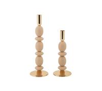 Lot de 2 Chandeliers Shuttle 33cm Rose & Or