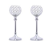 Lot de 2 chandeliers transparents européens pour décoration de la maison